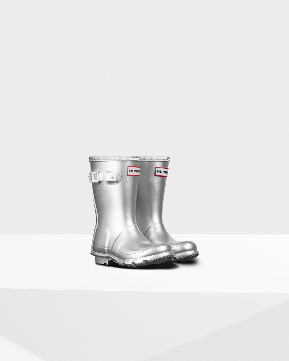 Galochas Hunter Criança Prateadas - Original Little Metallic - 28SGOJERL